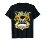 Giant Sunflowers Rule the Earth Rebellious Gardener Skull T-Shirt