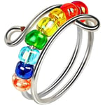 Till min dotter - Drive Away Your Anxiety Rainbow Beads Fidget Ring