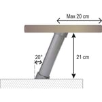 Support en biais pour console de cuisine-paire NORDLINGER