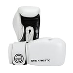 One Athletic UNDISPUTED Mk I Leather Strap Glove, 12 oz Size, White