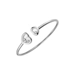 Chopard Happy Diamonds Icons 18ct White Gold Heart Bangle - Medium