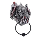 Nemesis Now Iron Maiden Killers Door Knocker 21.5cm, Resin, Silver, Officially Licensed Iron Maiden Merch, Eddie Door Knocker, Weighted Metal Ring, Cast in the Finest Resin, Expertly Hand-Painted