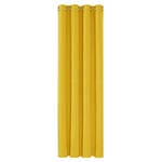 Deconovo Rideaux Occultants Isolant Thermique Anti Froid, 132x138 CM (Largeur x Hauteur), Rideaux pour Salon et Chambre, Design Moderne à Oeillets, Jaune Moutarde, 1Pièces