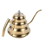 1x Polished Stainless Steel Gooseneck Coffee Kettle For Brewing Perfect Coffee