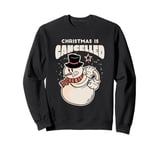 Christmas Falls Out - Funny Chritmas Snowman Design Sweatshirt