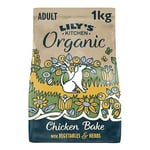 Lily’s Kitchen Fabriqué à partir d’ingrédients naturels Aliments secs pour chiens adultes Poulet bio cuit au four Nutrition équilibrée 1kg