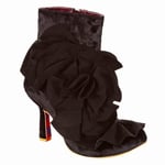 Irregular Choice Rum Ball Ruffle Boots, Black EUR 40 (UK 6.5)