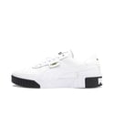 Puma Womens Cali Trainers - Black/White - Size UK 7.5