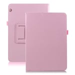 Huawei MediaPad T3 10 Enfärgat läder fodral - Ljus rosa Rosa