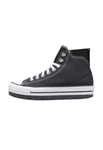 CONVERSE Homme Chuck Taylor All Star City Trek Waterproof Boot Sneaker, Noir/Blanc/argenté, 44.5 EU