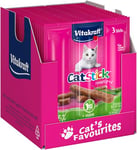 VITAKRAFT - Friandises Chat « Cat-Stick Mini » - Au Poulet et Herbe à Chat - Alimentation Pour Chat - Lot de 20 Sachets Fraîcheur De 3 Bâtonnets De 6 g