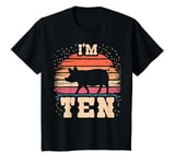 Youth Pig 10 Year Old Birthday Boy Girl 10th Pig Birthday T-Shirt