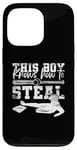 Coque pour iPhone 13 Pro Batteur Baseball Garçon Battant Enfant