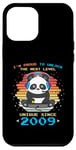 Coque pour iPhone 12 Pro Max Né en 2009 Birthday Panda Gaming Unlock The Next Level