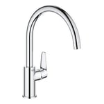 Mitigeur Evier GROHE Start Curve - Chromé - Bec haut - Pivotant - Cartouche céramique 28mm