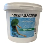 nmp - chlore lent 5 actions galet "spécial liner" 250g 5kg - 35115bcm