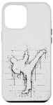 Coque pour iPhone 12 Pro Max Urban Street Art Fighter Sidekick Roundhouse TaeKwonDo