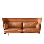 &Tradition - Cloud LN7 - Warm Black - Leather cat.2 - Silk SIL0250 Cognac - Sofaer - Luca Nichetto