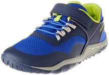 Merrell Trail Glove 7 A/C Sneaker, Blue/Lime, 3 UK