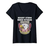 Womens Desert Storm Women Veteran Design Desert Storm Women Veteran V-Neck T-Shirt