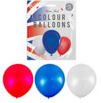 British Colour Balloons - Royal Garden Street Party Kings Coronation Decoration