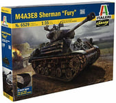 M4A3E8 Sherman " Fury " Panzer Réservoir Plastique Kit 1:3 5 Model Italeri