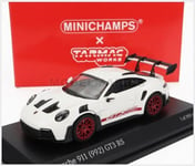 MINICHAMPS 643062103-T64-MC005W Porsche - 911 992 GT3 Rs Coupe 2022 - Blanc Red