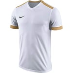 Nike M Nk Dry PRK DRBY II JSY Ss T-Shirt - White/Jersey Gold/Jersey Gold/(Black), Large