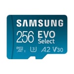 Samsung Evo Select MB-ME256KA-EU Carte mémoire microSDXC UHS-I U3 130 Mo-s Full HD & 4K UHD avec Adaptateur SD 256 Go