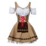 Ladies German Bavarian Oktoberfest Costume Dirndl Beer Maid Fancy Dress UK