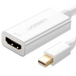 Ugreen 4K HDMI female Mini DisplayPort Thunderbolt 2.0 Kabel Vit