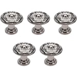 Ccykxa - Lot de 5 poignées rondes intérieures 32 mm pour armoire/commode fille/placard enfant/cuisine avec quincaillerie attachée – Boutons de porte