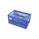 Rs Pro - Bac pliable Bleu Sans couvercle 60L, 595mm x 395mm x 320mm ( Prix pour 1 )