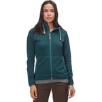 Fjällräven Övik Ladies Fleece Hoodie, Womens, 89516, Blue (Glacier Green), M