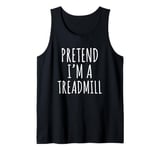 Halloween Costume Pretend I'm A Treadmill Simple Easy Tank Top