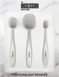 Calvin Klein Makeup Obsession London, Marble Contour and Light, 3 Brush Set