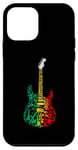 Coque pour iPhone 12 mini Guitare de musique reggae racines rasta jamaïcaine rasta