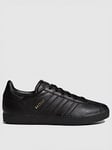 adidas Originals Gazelle Junior Trainers - Black, Black, Size 3.5 Older