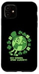 Coque pour iPhone 11 Go Green – Stay Lucky – Trèfle de la Saint-Patrick