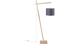 Lampadaire Métal et bois 160 cm noir OSLO