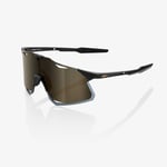 100% Hypercraft - Lunettes de soleil Matte Black Soft Gold Mirror