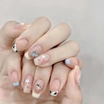 Long Ballerina Fake Nails French Press on Nails Fashion False Nails  DIY