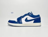 Mens Nike Air Jordan 1 Low SE White Sail Blue OG Retro UK Size 13 EUR 48.5