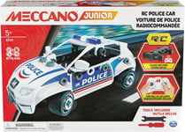 Meccano Junior, RC Police Car with Working Boot and Real Tools, Toy Model Buildi