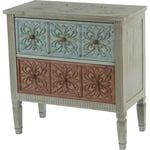 Commode Aveiro armoire table d'appoint, vintage, shabby chic, 80x79x40cm