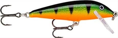 Rapala CountDown Lure with Two No. 7 Hooks, 1.5-2.4 m Swimming Depth, 7 cm Size, Legendary Perch