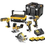 Dewalt DCK500P3T VERKTYGSKIT 5 MASKINER 18V 3X5AH,TSTAK