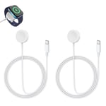 Compatible Avec Cable Apple Watch,Chargeur Montre Apple Watch,Chargeur Iwatch Pour Séries Apple Watch10/ 9/8/7/6/5/4/3/2/ 38/40/42/44/45mm,Chargeurpour Apple Watch(1m).[Q181]