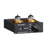 Fosi Audio BOX X2 Préampli Phono, Ampli pour Platine Vinyle, Remplaçable à Tube à Vide, Trois Modes de Gain Commutables, Ampli Phono avec RCA/3.5mm AUX, Amplificateur HiFi pour Ampli Home Cinema