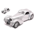 BUGATTI ATLANTIC 1936 SILVER 1:24 Burago Auto d'Epoca Die Cast Modellino